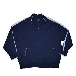 Polo Ralph Lauren Full Zip Fleece Pony Jacket Men's Size 3XB Navy Blue GUC